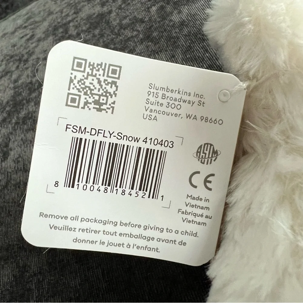 NWT Slumberkins Snowflake Dragonfly Mini - Picture 3 of 6